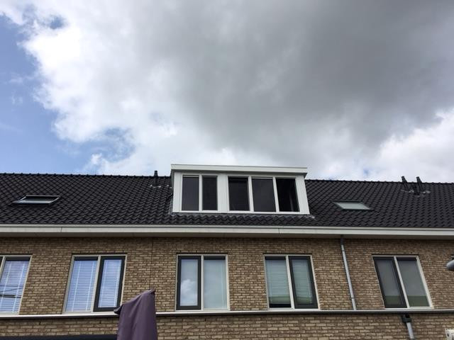Witte dakkapel Bleiswijk buitenaanzicht, eindresultaat.