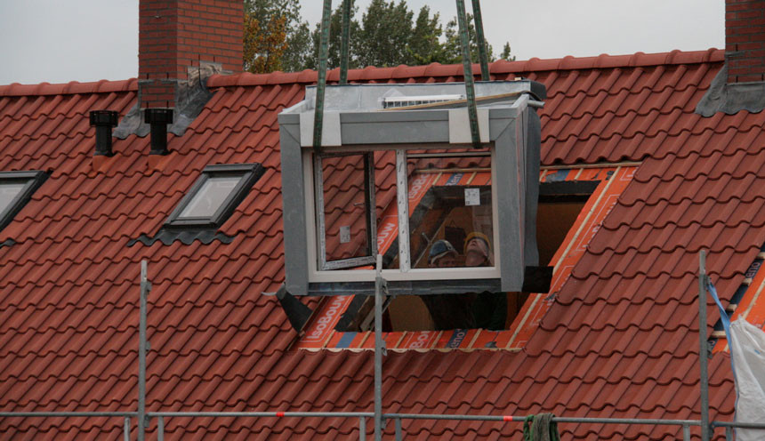 Dakkapel plaatsing Heemskerk door Ruiter Dakkapellen