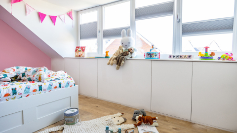 kinderkamer met dakkapel