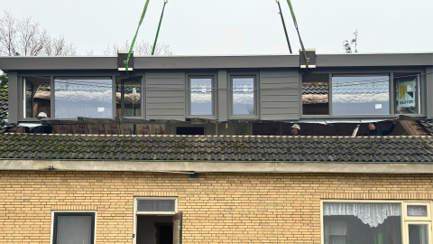 dakkapel van 10,12 meter gemaakt door Ruiter Dakkapellen